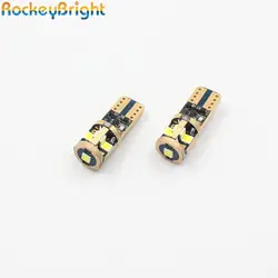 Rockeybright ошибок 9smd автомобиля T10 w5w 194 168 Интерьер световой сигнал Canbus T10 w5w привело номерной знак сбоку маркер двери лампы