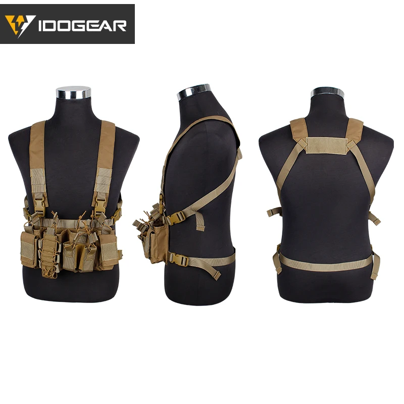 IDOGEAR тактическая нагрудная установка D3CR пластина Перевозчик жилет Cordura страйкбол Военная Тактическая Molle подсумок нагрудная установка 3307