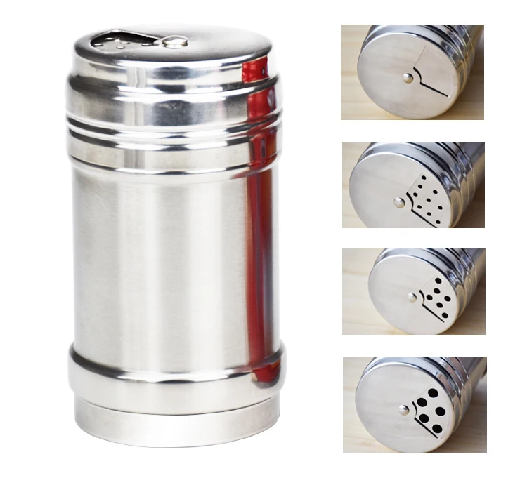 Stainless Steel Spice Jars Salt and Pepper Shaker Containers for Spices (3)