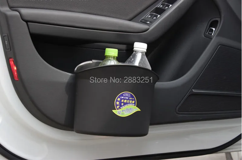 Accessories Big Capacity Car Opening Design Trash Bin Hang