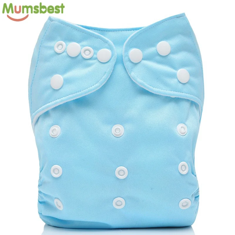 

[Mumsbest] 1 Pc Baby Cloth Diaper Pocket washable Solid Color Nappy Adjustable Many Colors Available Cloth Diapers 3-15kg