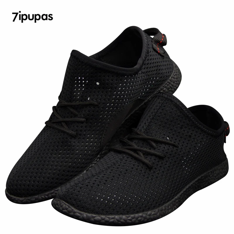 7ipupas 2017 New Male shoes black tenis men shoes gray mesh casual shoes mens traniners cheap ...