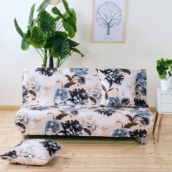 

Pastoral Sofa Cover Without Armrest All-inclusive Sofa Slipcover Fabric Elastic Anti-Mite fundas de sofas universal 120-155cm