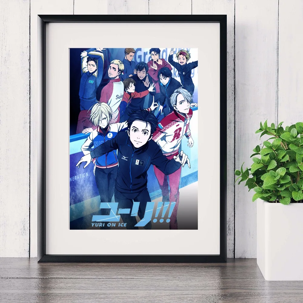 Yuri On Ice аниме холст Художественная печать постер настенные фотографии для
