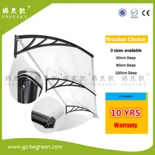 YP80100 80x100cm 80x200cm 80x300cm roof top tent solid polycarbonate door canopy for window coverings polycarbonate awning