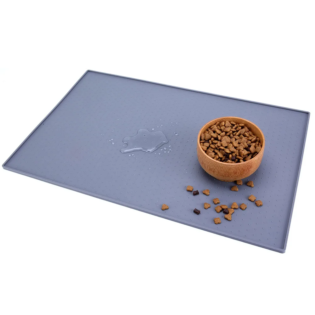 Silicone Waterproof Anti-slip Dogs Cats Placemat Feeding Pet Mat Food Pad Bowl Drinking