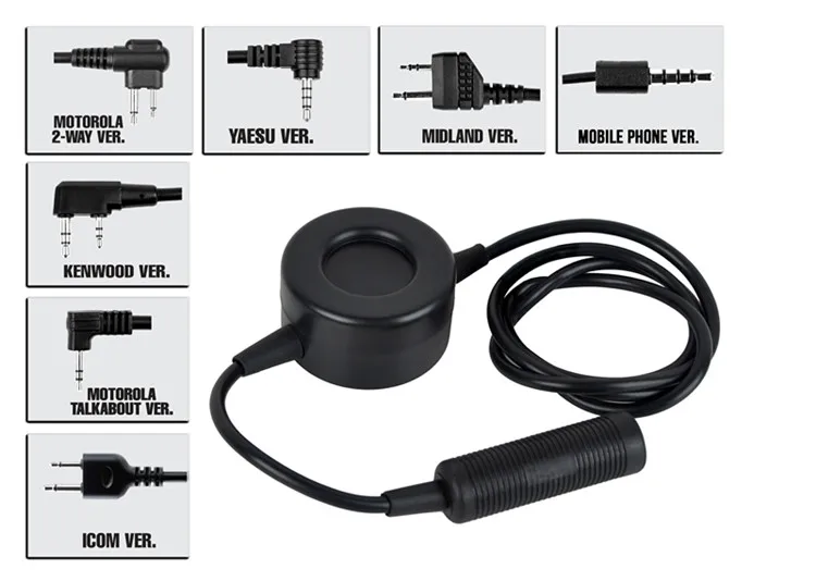 Z-Tac военные наушники Comtac II He50 MSA SORDIN HD03 Midland страйкбол элемент PTT Kenwood для тактической радио авиационной гарнитуры