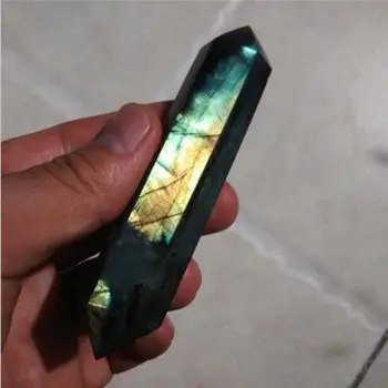 

HOT sale 1pcs pretty red smelt Quartz Crystal double Terminated Wand Healing