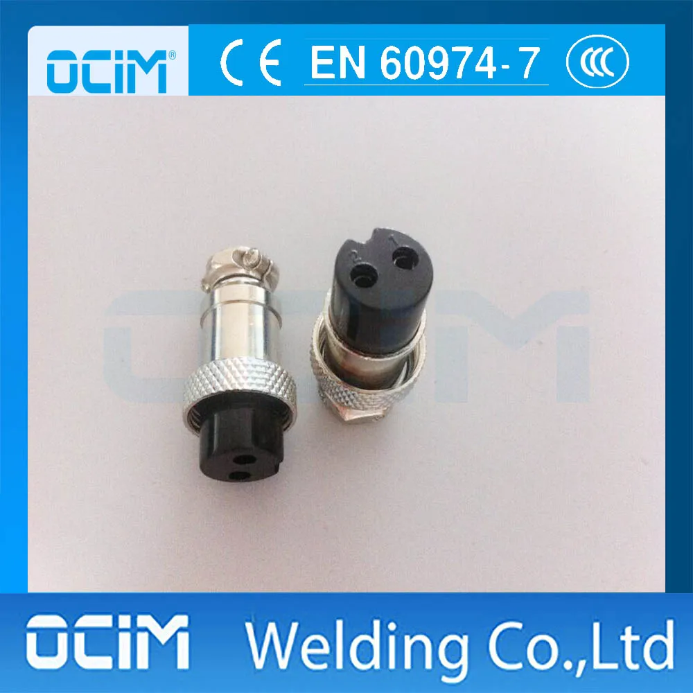 

2pcs 2 pin connector for tig and plasma torch
