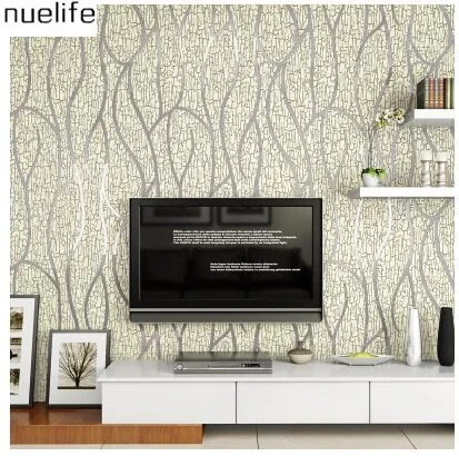 

0.53x10m Modern minimalist fashion striped deer blanket wallpaper bedroom living room TV wall 3d relief wallpaper