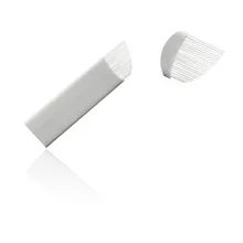 0.2 мм Руководство татуировка перо иглы 21 Вышивка Крестом Иглы для бровей Вышивка 3D Макияж микроклетку игла белый jm611d-x90 Иглы для татуажа