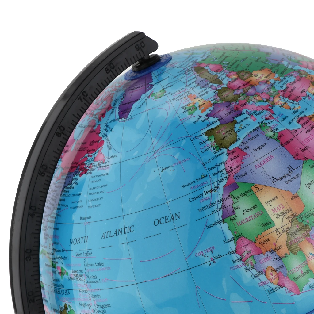 

World Globe Piggy Bank Antique Currency Saving Box Desktop Rotating Earth Geography Globe Educational Toy Home Office Decor