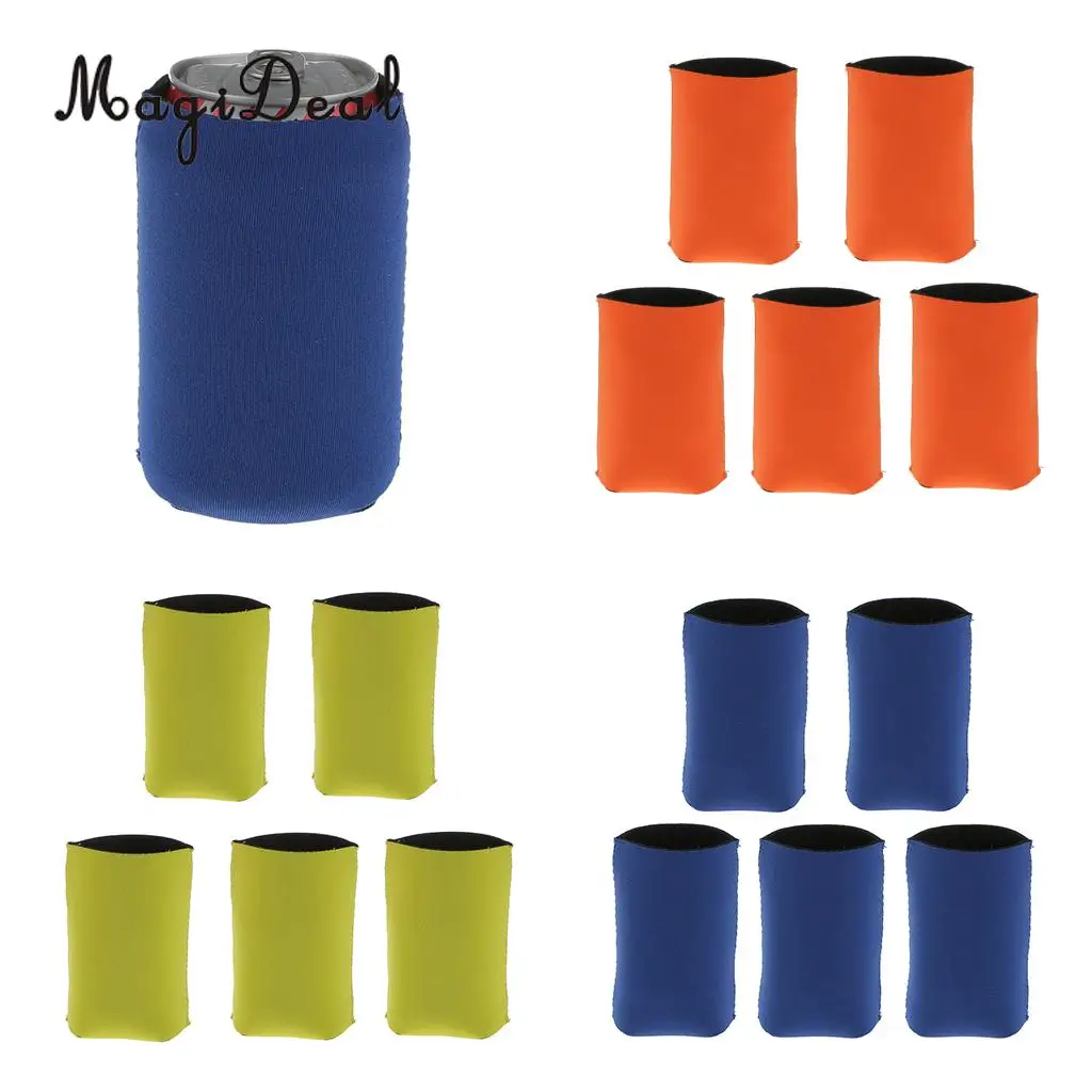 MagiDeal 5Pcs/Lot Neoprene Cooling Beer Drinks Bottle Tin Can Cooler Sleeve Holder Birthday Hens Nigth Party Favors Gifts