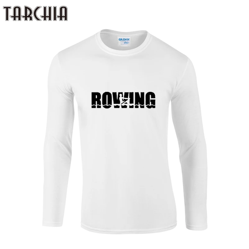 TARCHIA 2021 бренд рукав гребные тренажеры для мужчин с О образным вырезом Футболка