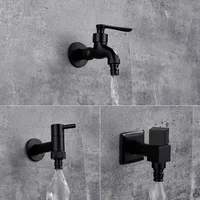 LIUYUE Faucets Black Brass Wall Mounted Bathroom 1