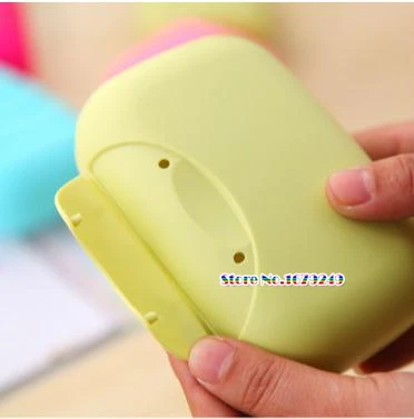 

Candy Color Practical Travel Lock Seal Soap Box Creative Portable Toilet Soap Boxes with Lid Holder Sealing