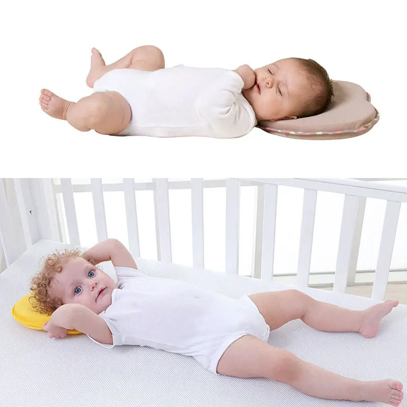 Newborn Sleeping Styling Pillow Heart Shape Baby Head Protection Soft Pillow Care Plastic Shape Pillow Memory Mat Pillow