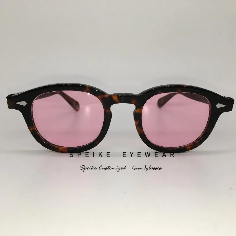 SPEIKE Подгонянные винтажные розовые линзы солнцезащитные очки в стиле ретро с линзами, солнцезащитные очки для близорукости