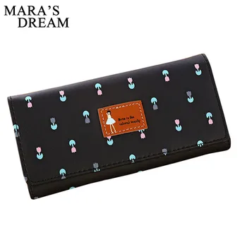 

Mara's Dream Fashion Women Wallets Flower Leather Wallet Female Card Holder Coin Purse Woman's Wallet Women Purse Small Wallets