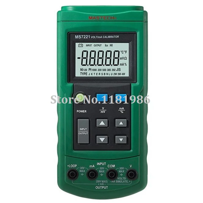 

Mastech MS7221 Volt/mA Source Voltage Current Calibrator Meter Output Step DC 0-10V 0-24mA Tester