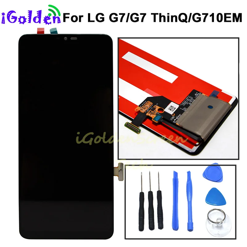 

6.1 inch for LG G7 G7+ G710EM G710PM G710VMP LCD Display with touch screen digitizer Assembly replacement for LG G7 ThinQ LCD