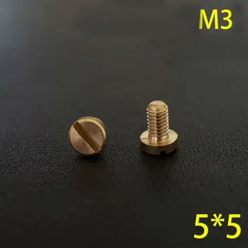 

50pc Q28-5*5 Solid Brass belt screw Chicago Screw Leathercraft