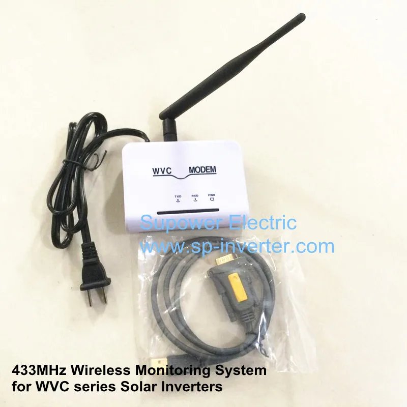 

Wireless 433 MHz Communication Monitoring System WVC Modem with Software for Solar Micro Inverters WVC300 WVC600 WVC1200