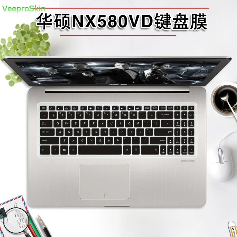 15 дюймовый чехол для клавиатуры ноутбука 6 &quotAsus VivoBook Pro NX580VD N580G N580GD N580VD M580 YX570ZD YX570ud