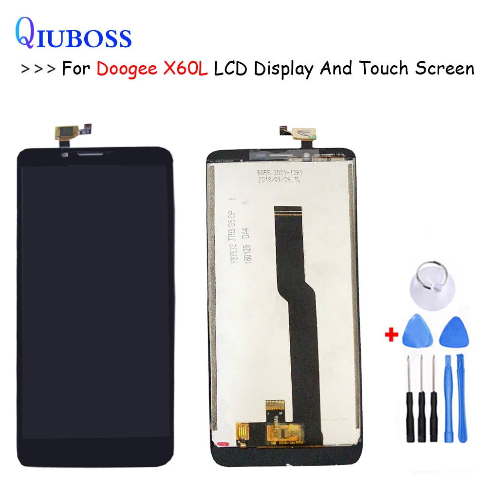 Скидка Для Doogee X60L ЖК дисплей и инструмент для ремонта сенсорного экрана в сборе запчасти 5,5 дюйма Замена + Инструменты