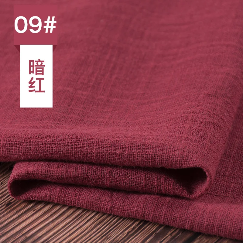 Бамбуковое волокно, хлопковая ткань, дышащая одежда для платья, футболка, летняя одежда, 100*135 см/штука - Цвет: dark red