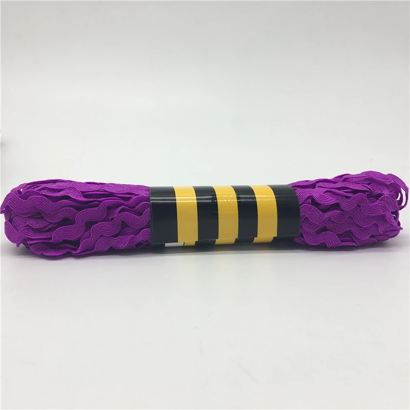 

15yards 6mm Purple Polyester Ribbon Zig Zag Ribbons DIY Handmade Material For Wedding Party Christmas Decoration