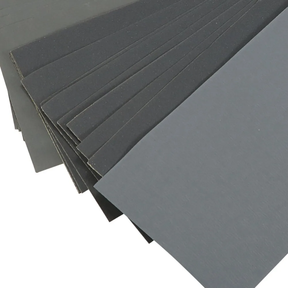28PCS Wet/Dry Sand Paper 120 to 3000 Grit Waterproof Sandpaper Grind Paper Sheets Polishing Granularity Wood Emery Abrasive Tool