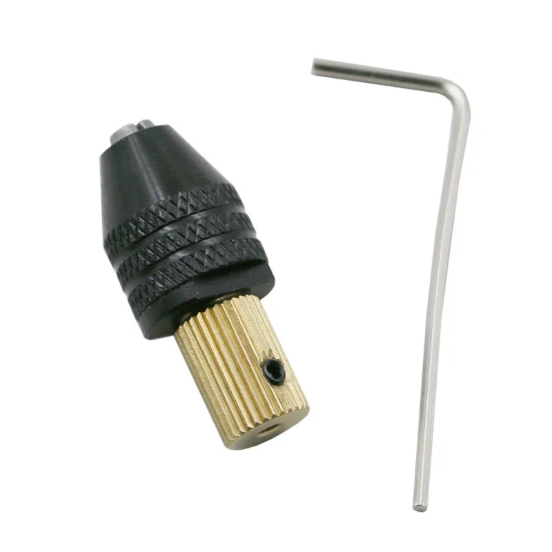 

High-quality multi-function micro drill chuck self-tightening 2.3/3.17mm small electric clamp hand woodworking brass