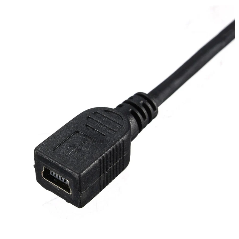 GPS Mini USB 5Pin 90 градусов левый Угловой Штекер гнездо Удлинительный кабель для