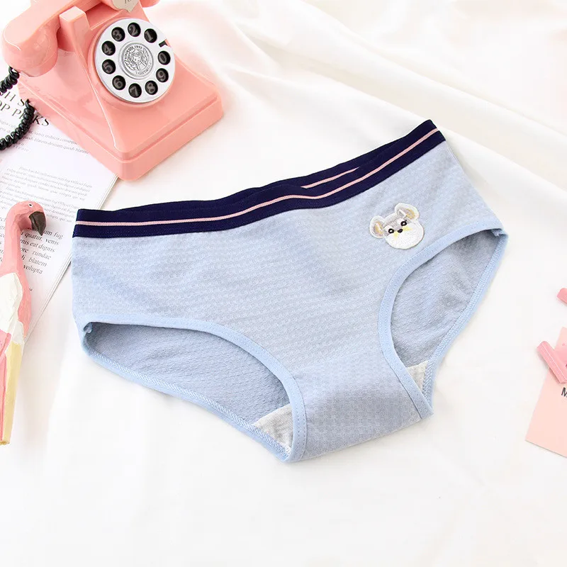 

IOLPR 2018 Hot Selling fashion Women's Cotton Panties Plus Size Underwear Briefs Printing dog Cartoon Panties Panty Sexy Girls