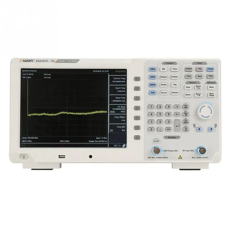 OWON XSA1015 TG анализатор спектра осциллограф 9 кГц 1 5 ГГц 10 4 дюймов TFT ЖК трекинг