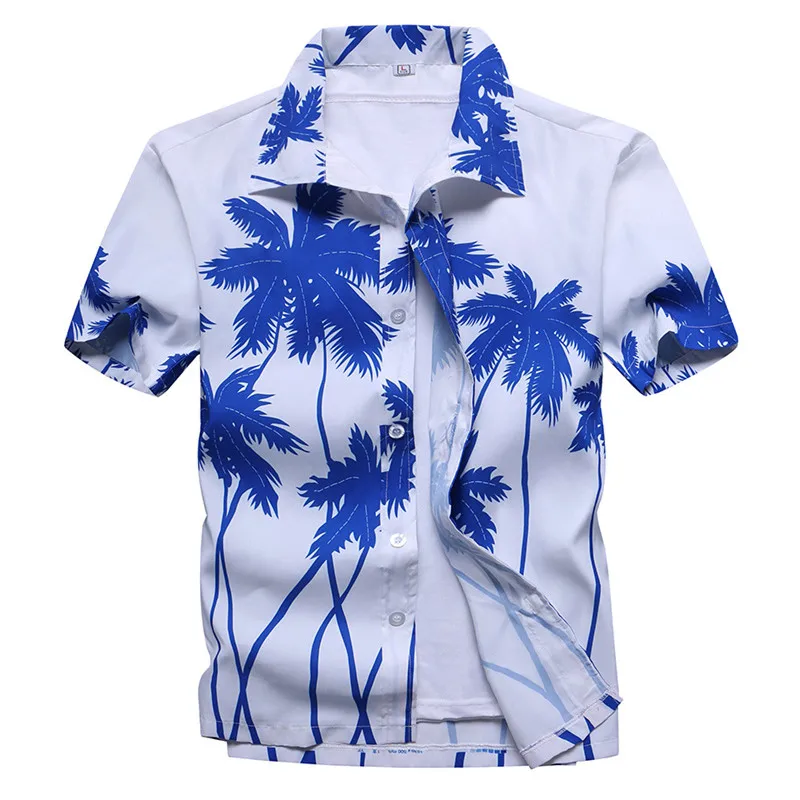 2019 Hawaiian Men s Summer New Men s Shirts Digital Printed Leisure Shirts Men s Broken 3