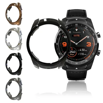 

Smart Accessories Electroplate Transparent Tpu Hollow-out Case Cove For Ticwatch Pro Smart Watch Тактильный Браслет Dropship #53