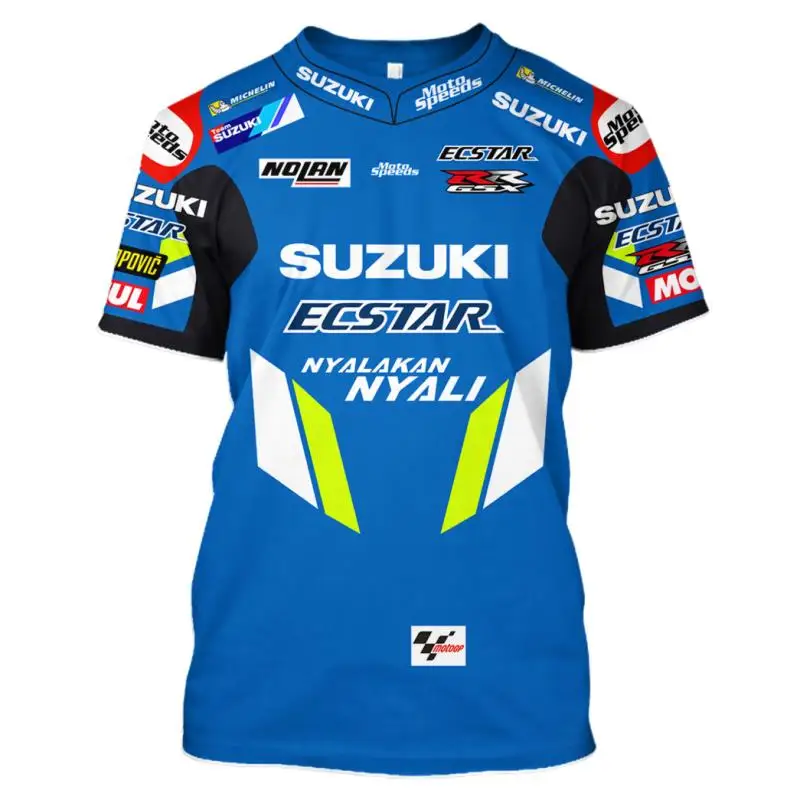 

New arrival!MOTO GP Quick-drying motorcycle T-shirt machine team fashion top for Suzuki outdoor top