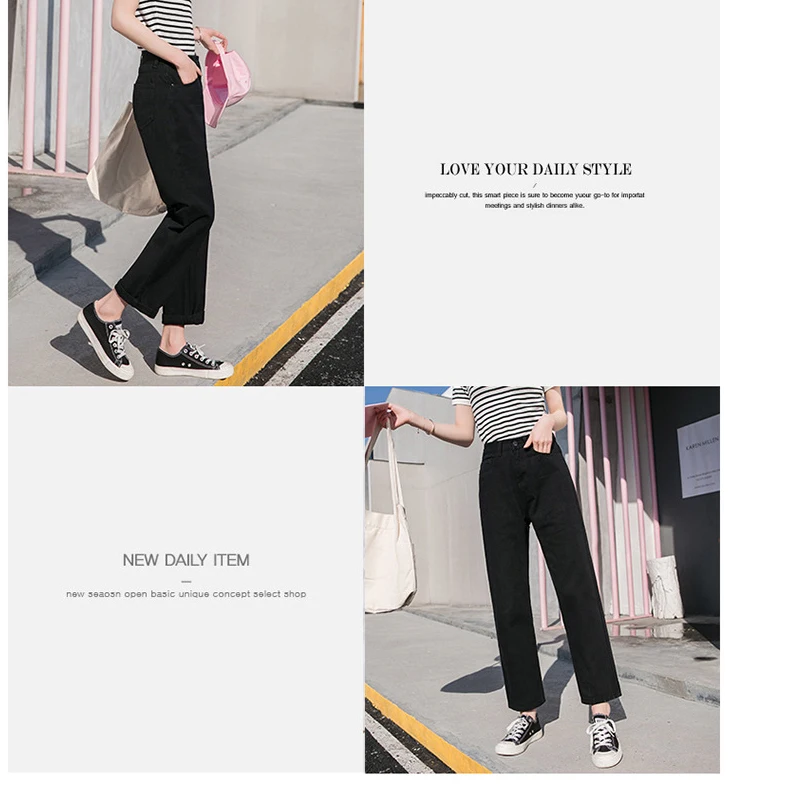 Fall White Mom Jeans Vintage High Waisted Wide Leg Jeans Women Cropped Baggy Straight Leg Jeans Chic Casual Denim Pants Fall White Mom Jeans Vintage High Waisted Wide Leg Jeans Women Cropped Baggy Straight Leg Jeans Chic Casual Denim Pants