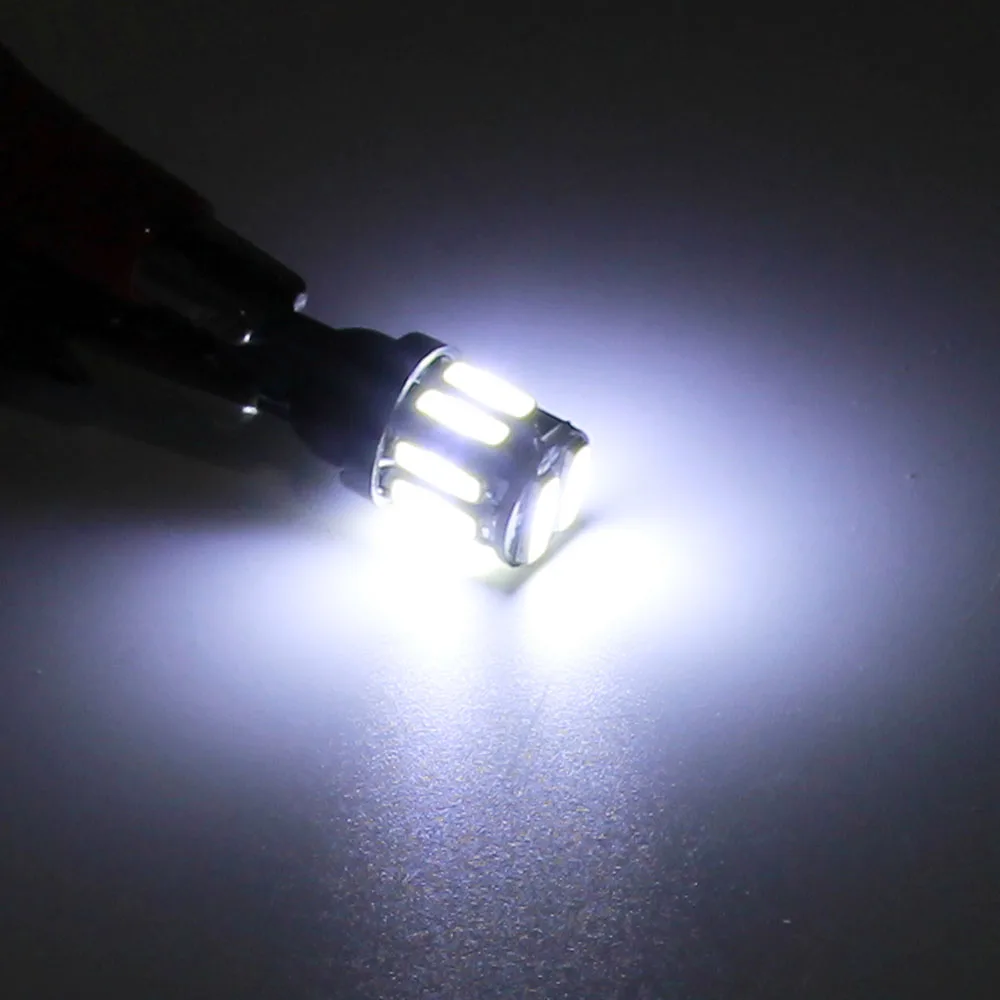 4 шт. T10 LED 10 7020 SMD W5W 194 168 2825 сменный свет номерного знака белые лампы для сигнальной