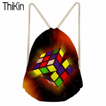 

THIKIN 3D Print Drawstring Backpack Men Rucksack Women Small Cinch Sackpack Travel Package Daypack Bolsa School Bag for Kids New
