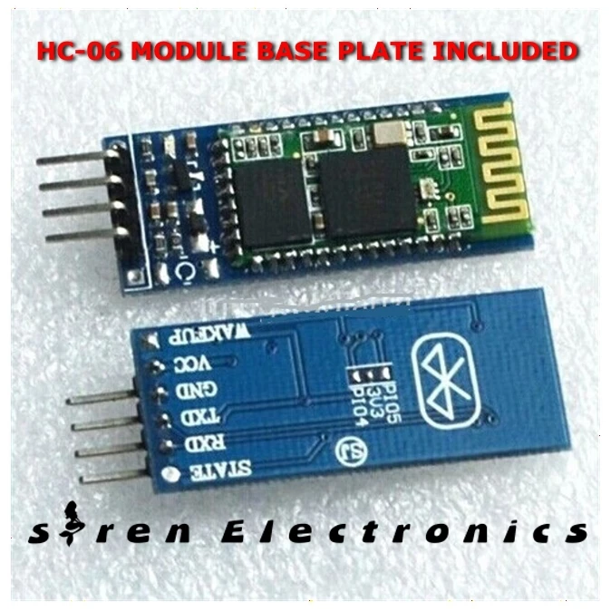 

1 pcs x HC - 06 RS232 TTL Wireless Bluetooth RF Transceiver Serial Module For UNO Robot Component HC-06 Base Plate Included