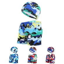 Для маленьких мальчиков шорты купальные с изображением мультипликационных персонажей для детей Diansours камуфляж Плавание костюм летняя детская одежда Шорты для плавания плавки с принтом Для мальчиков ясельного возраста Плавание костюмы 564