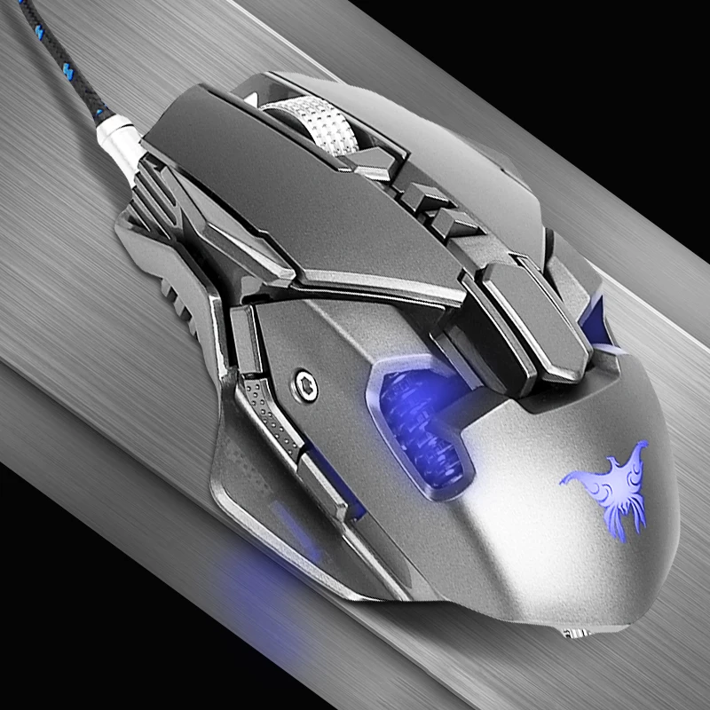 Высококачественная игровая мышь FELYBY для создания холодных механических ощущений с регулируемым dpi светодиодный компьютерный мышь