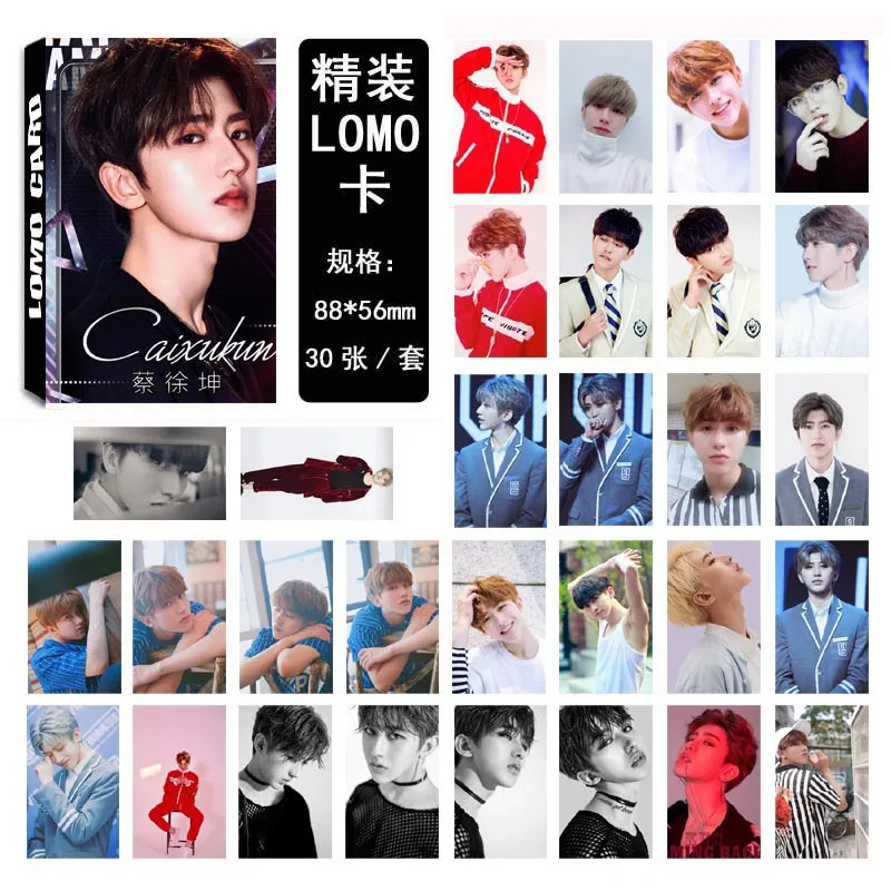 Новый 30 шт./компл. KPOP NINE PERCENT Cai August одиночный альбом HD фото карта ПВХ самодельный