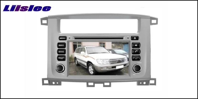 For Toyota Land Cruiser J100  LC 100 LiisLee Car Multimedia TV DVD GPS Audio Stereo Hi-Fi Radio Original Style Navigation NAV2