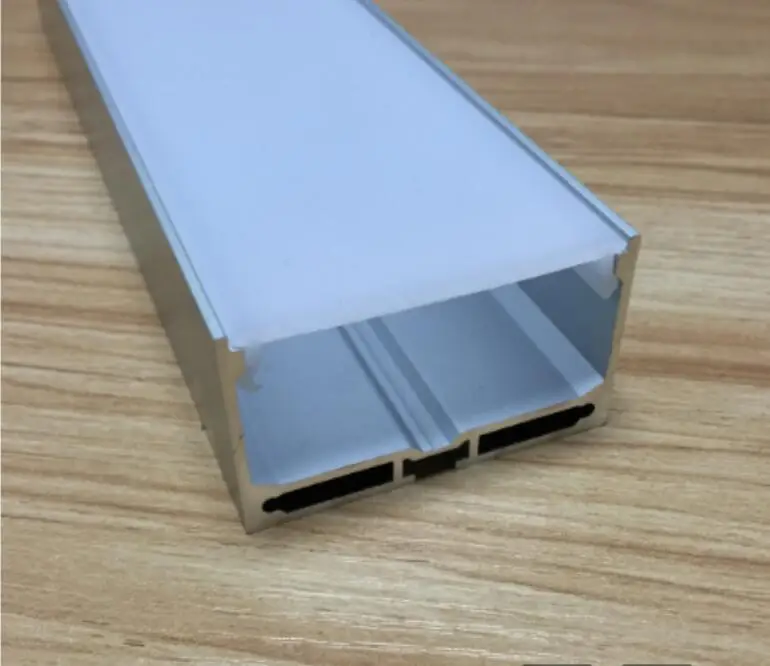 

Free Shipping Hot 2.5M/PCS 12pcs/LOT Aluminium Profile Large Deep Square LED Strip Lighting With Clear, Opal Lens Available