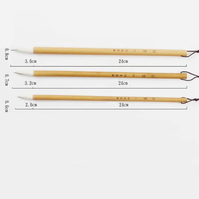 3 шт./компл. Высококачественная кисточка для китайской каллиграфии ручка для шерсти и ласка множество волокон кисть для письма четыре драгоценности Scholar