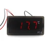 Mini PT-6-40 ~ 110C Thermomètre Numérique Mètre de La Température AC DC 12 V avec 2 m Capteur NTC Sonde rouge LED ► Photo 1/6